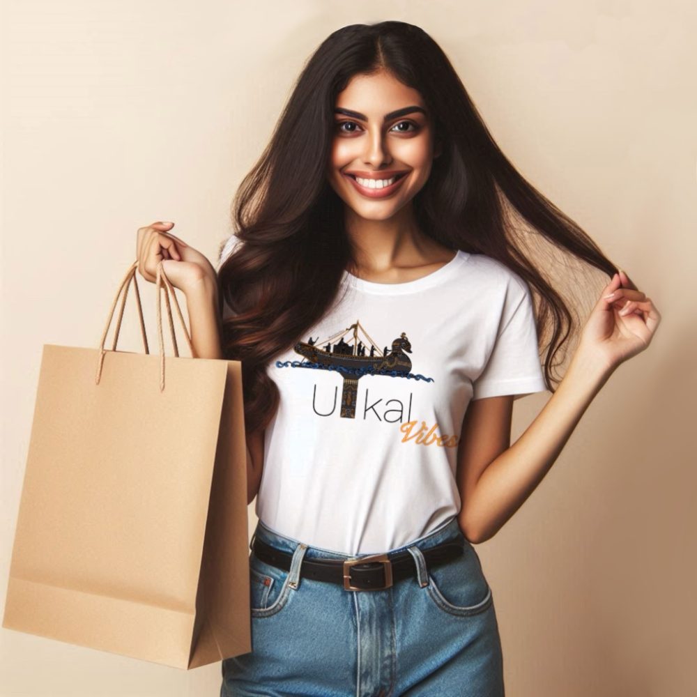 Round Neck Printed Cotton T-Shirt - Boita Gate-Unisex - Image 2