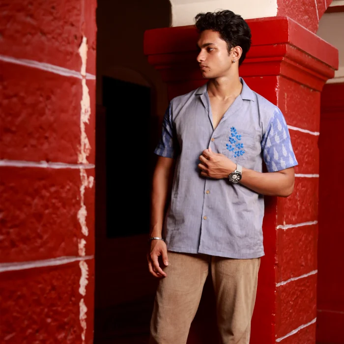 Men’s Ikat Cotton Shirt