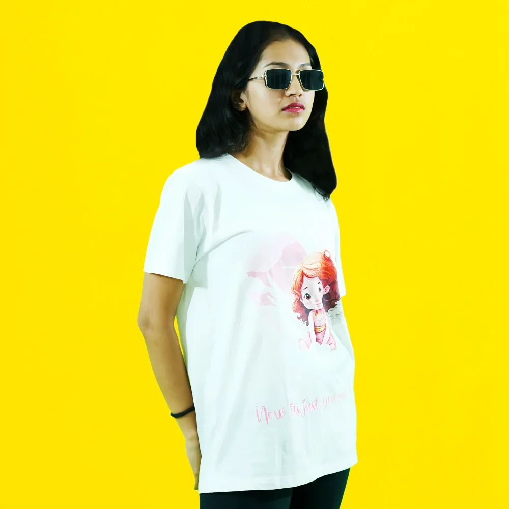 Round Neck Printed Cotton T-Shirt - Soul Goal - Love Couture - Couple - Image 3
